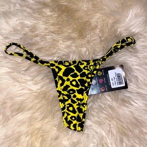 Sexy neon cheetah print thong
